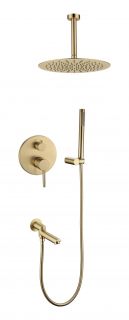 Душевая система скрытого монтажа Grocenberg GB5099MG-2 Матовое золото